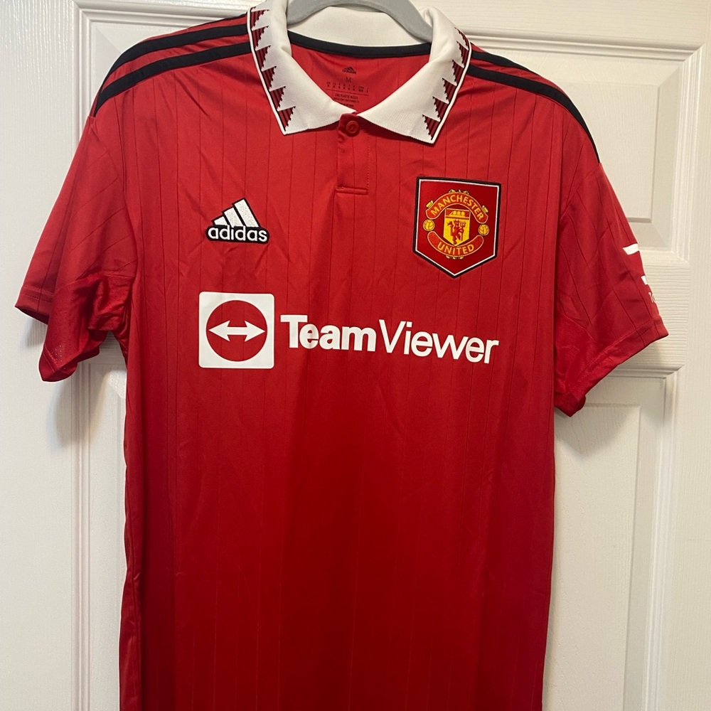 NWT Men's adidas Red Manchester United 2022/23 Home Authentic Blank Jersey